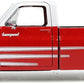 Just Trucks 1:24 1985 Chevy C10 Die-Cast Truck w/Tire Rack, Toys for Kids and Adults(Red/White)