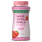 Nature's Bounty Hair, Skin & Nails Gummies, Biotin 2500mcg, Strawberry, 80ct.