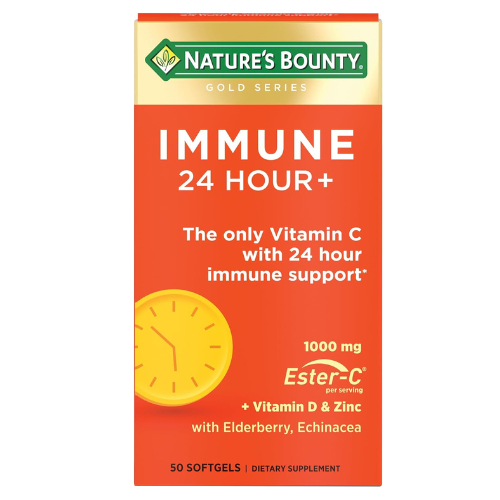 Nature's Bounty Immune 24 Hour +, Vitamin C, Ester-C, 50ct.