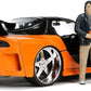 Jada Toys Fast & Furious 1:24 1995 Mazda RX-7 Widebody Die-cast Car w/Han's 2.75" Die-cast Figure, Toys for Kids and Adults